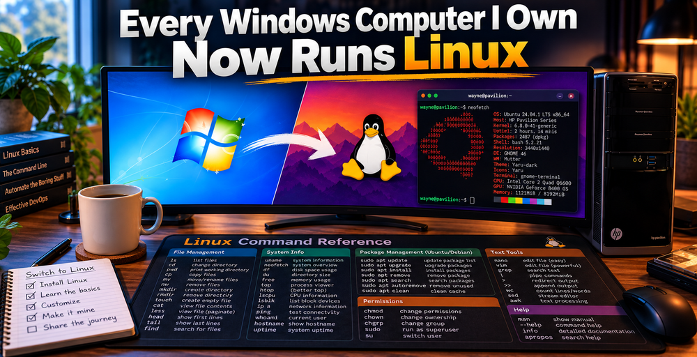 Every Windows Computer I Own Now Runs Linux